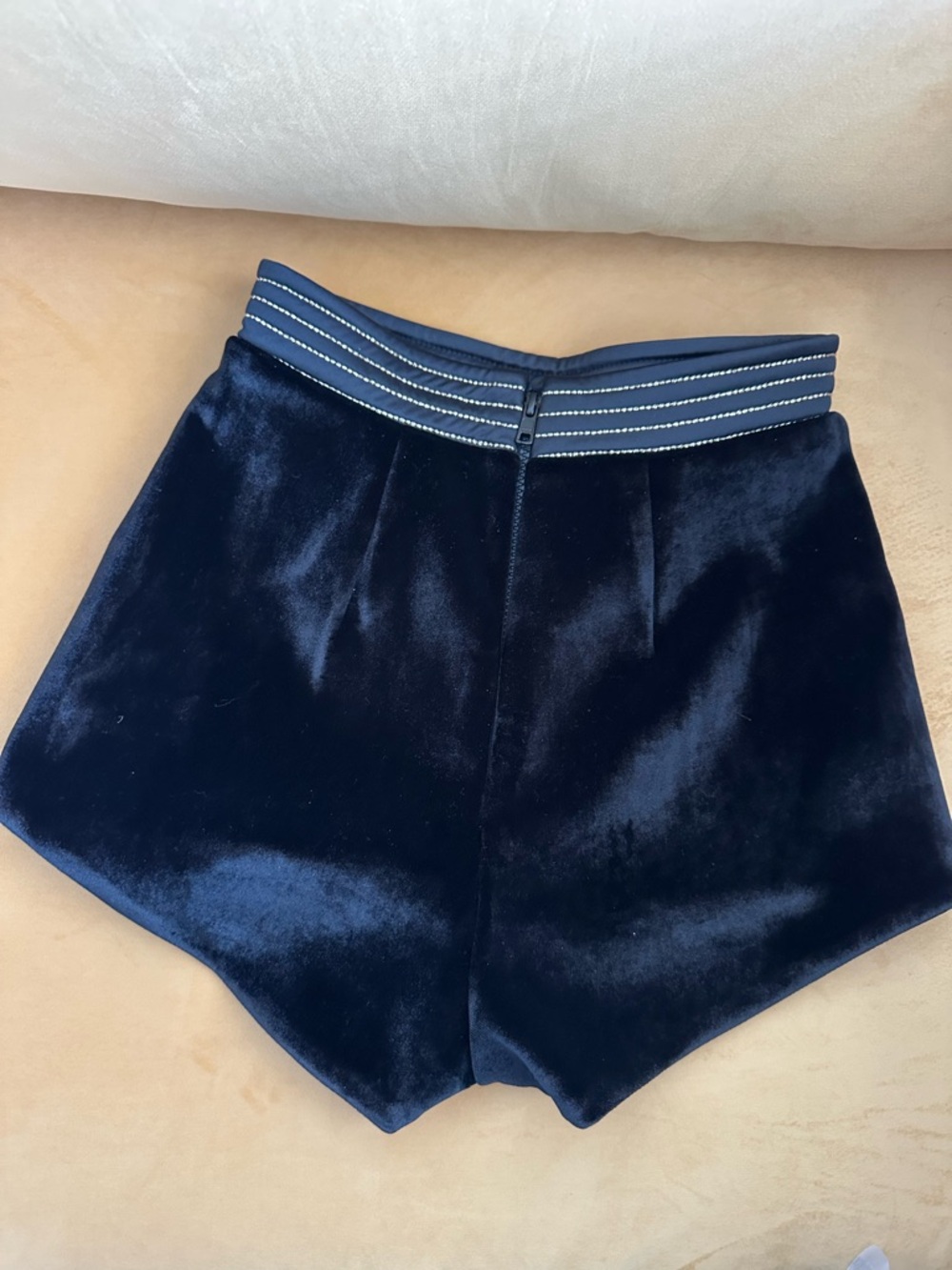 Zhivago Multicolor Sequin Top w/ Gold & Black Trim and Matching Velvet Shorts - Picture 13 of 16